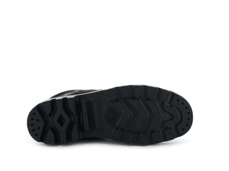 Botas Palladium Pampa Hi de Lona Vegana Negro 8 M