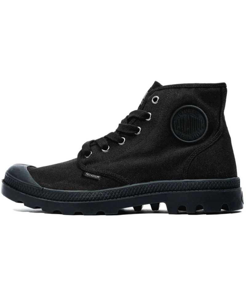 Botas Palladium Pampa Hi de Lona Vegana Negro 8 M
