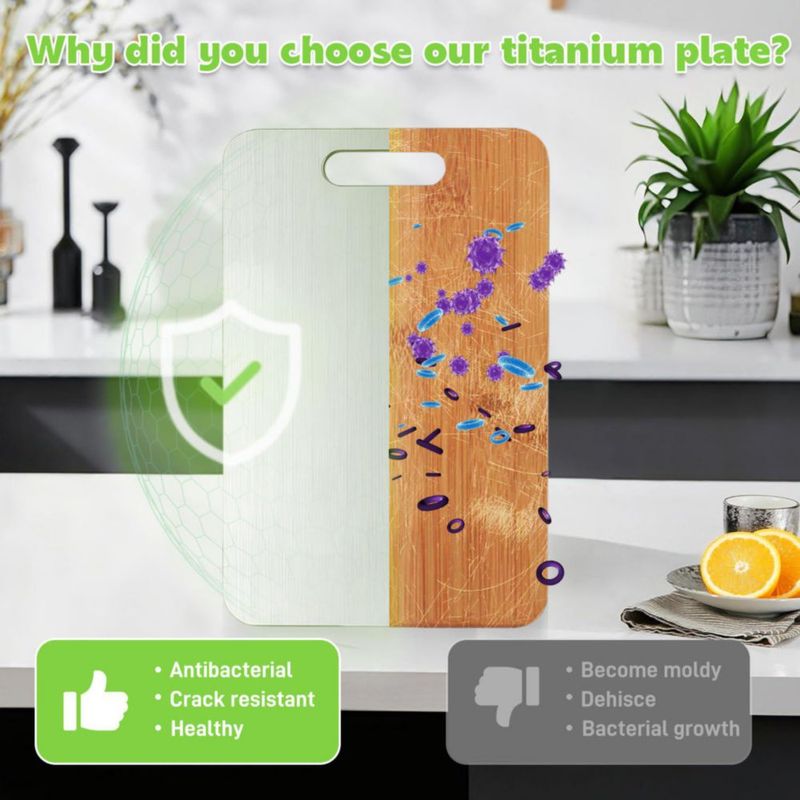 Juego de 3 tablas de cortar de titanio KIKIIKE