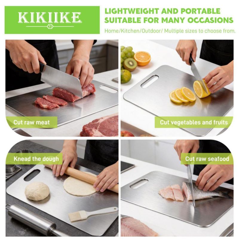 Juego de 3 tablas de cortar de titanio KIKIIKE