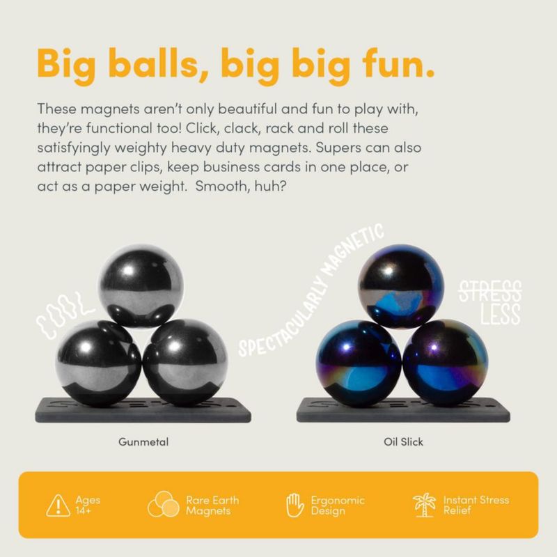 Pelotas magnéticas Fidget Toy Speks Supers para adultos y adolescentes