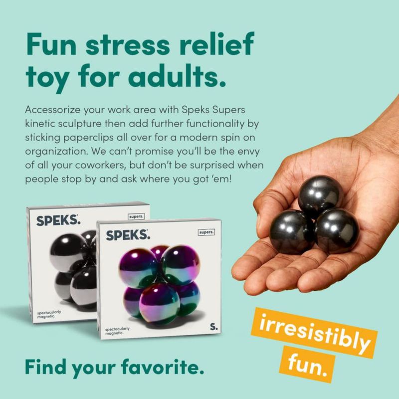 Pelotas magnéticas Fidget Toy Speks Supers para adultos y adolescentes