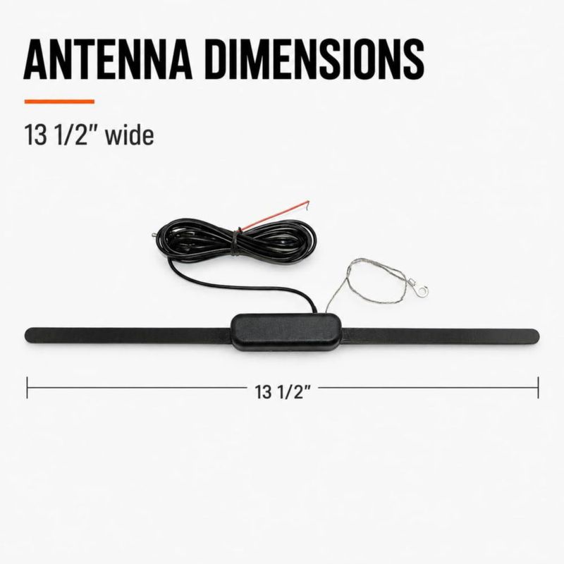 Antena Votex Oculta AM/FM 34 cm Cable de 80"