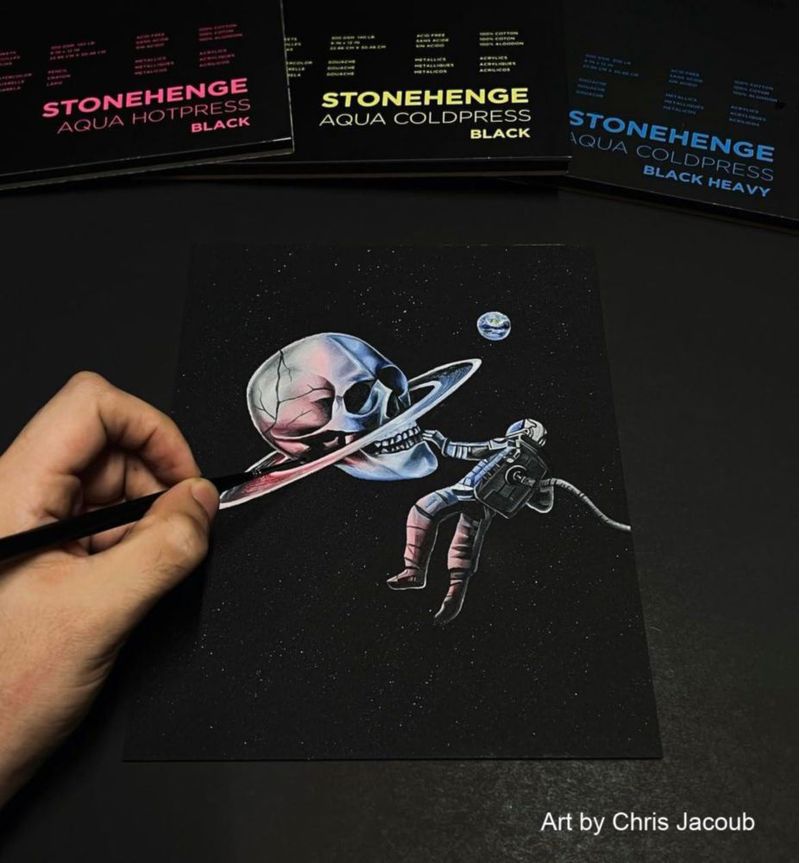 Bloc de papel Stonehenge Aqua 20x25 cm 15 hojas 300 g/m²