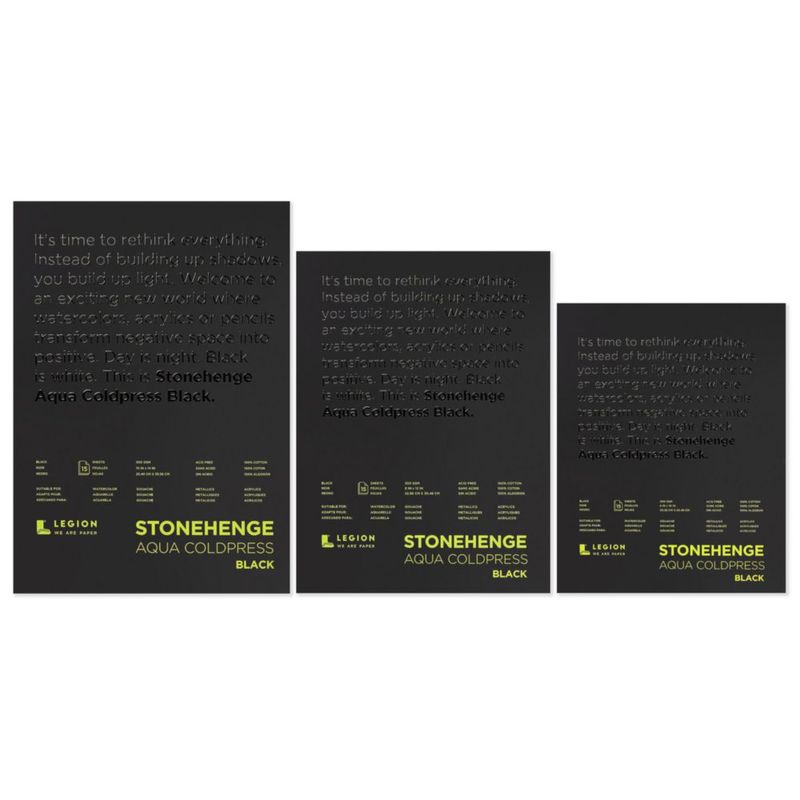 Bloc de papel Stonehenge Aqua 20x25 cm 15 hojas 300 g/m²