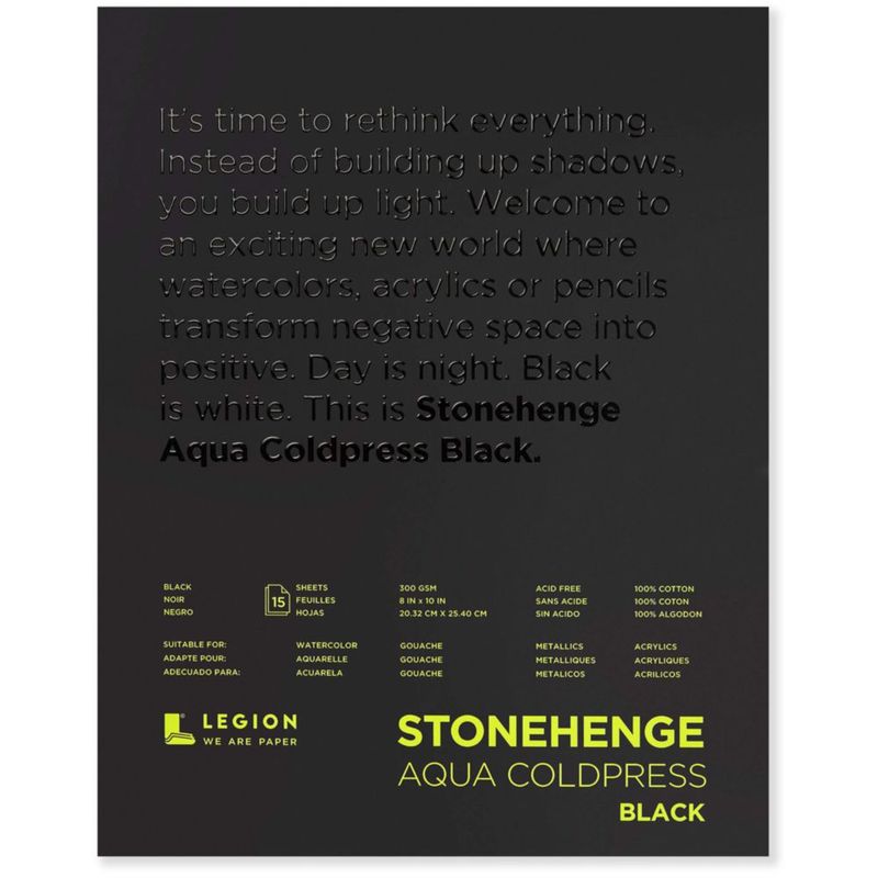 Bloc de papel Stonehenge Aqua 20x25 cm 15 hojas 300 g/m²