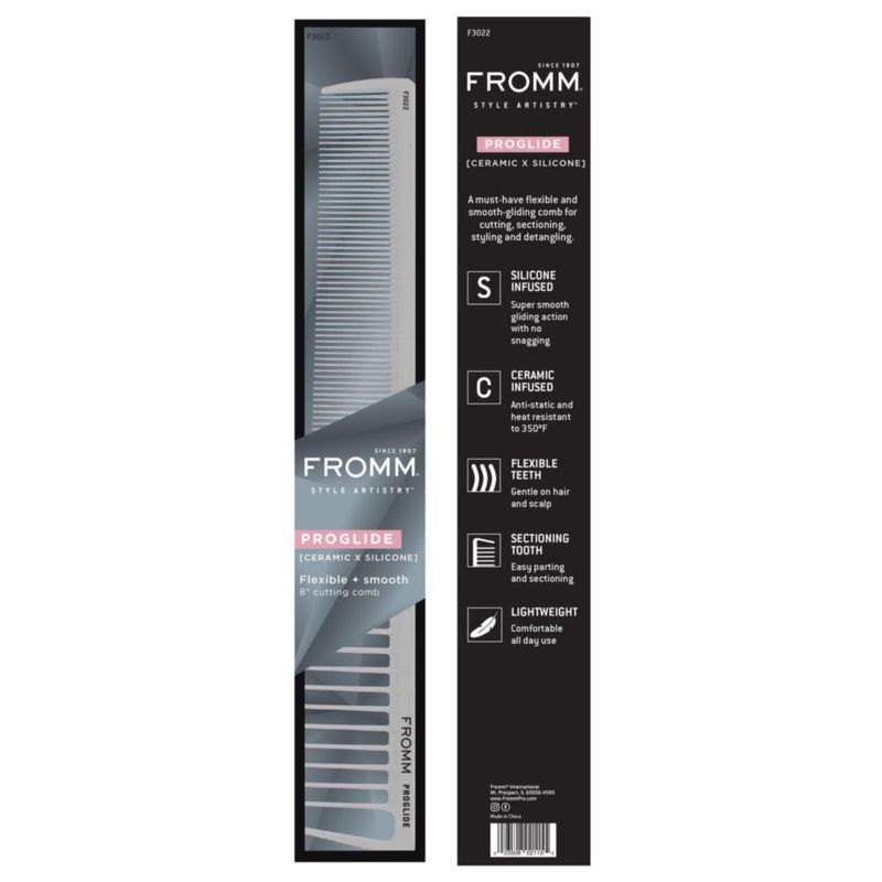 Peine de Pelo Fromm ProGlide 20 cm de Silicona y Cerámica