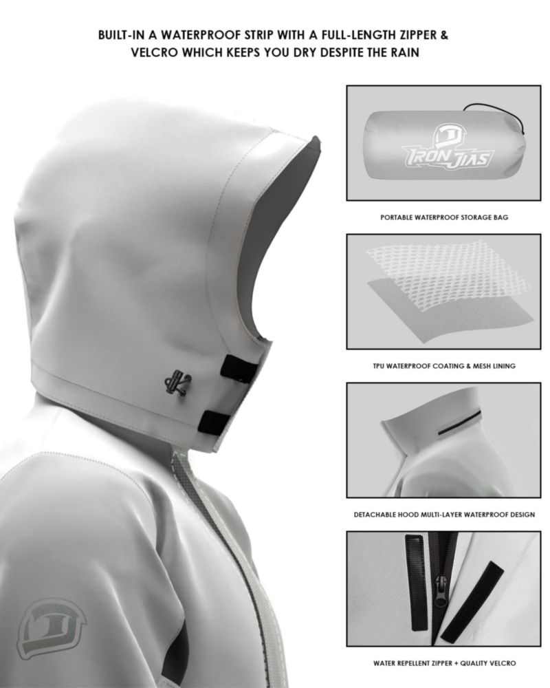 Equipo de lluvia IRON JIA'S - Traje impermeable para motocicleta