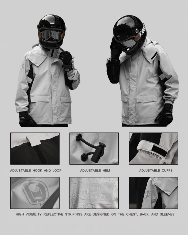 Equipo de lluvia IRON JIA'S - Traje impermeable para motocicleta