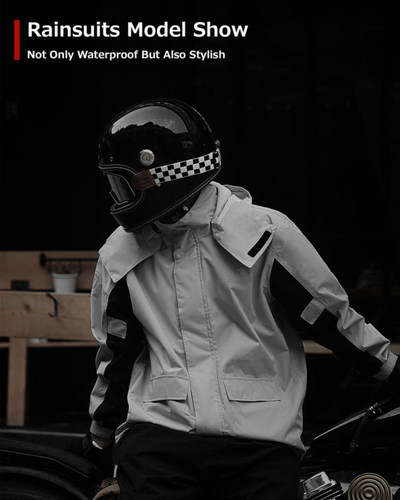 Equipo de lluvia IRON JIA'S - Traje impermeable para motocicleta