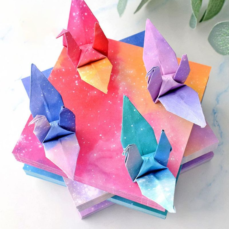 Papel para origami Teniinet 95 × 95 cm 200 hojas Estrellado