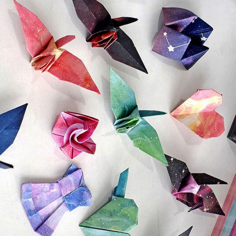 Papel para origami Teniinet 95 × 95 cm 200 hojas Estrellado