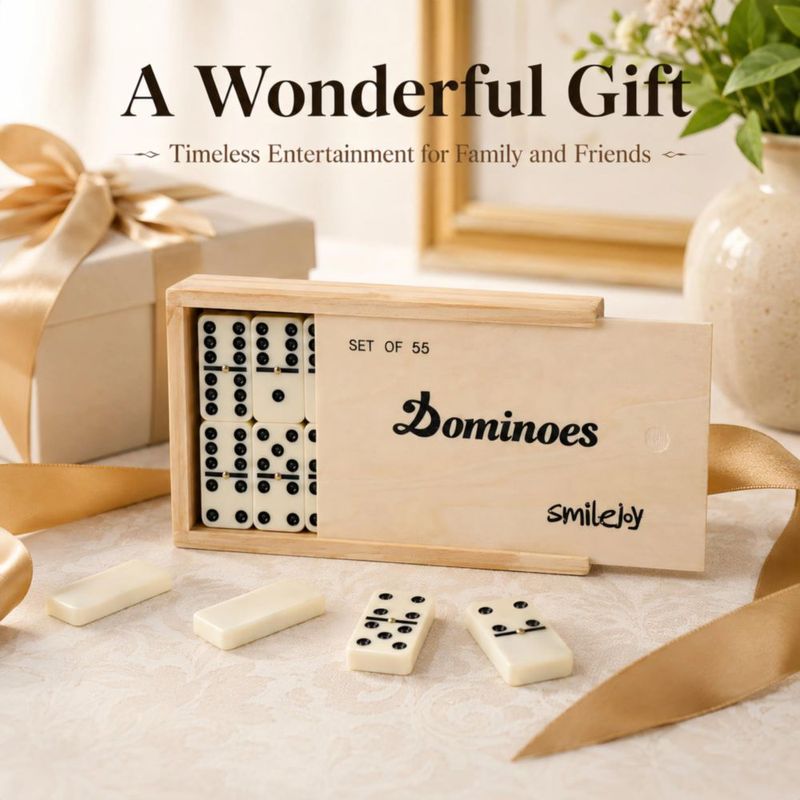 Dominó Smilejoy 55 fichas con caja de madera