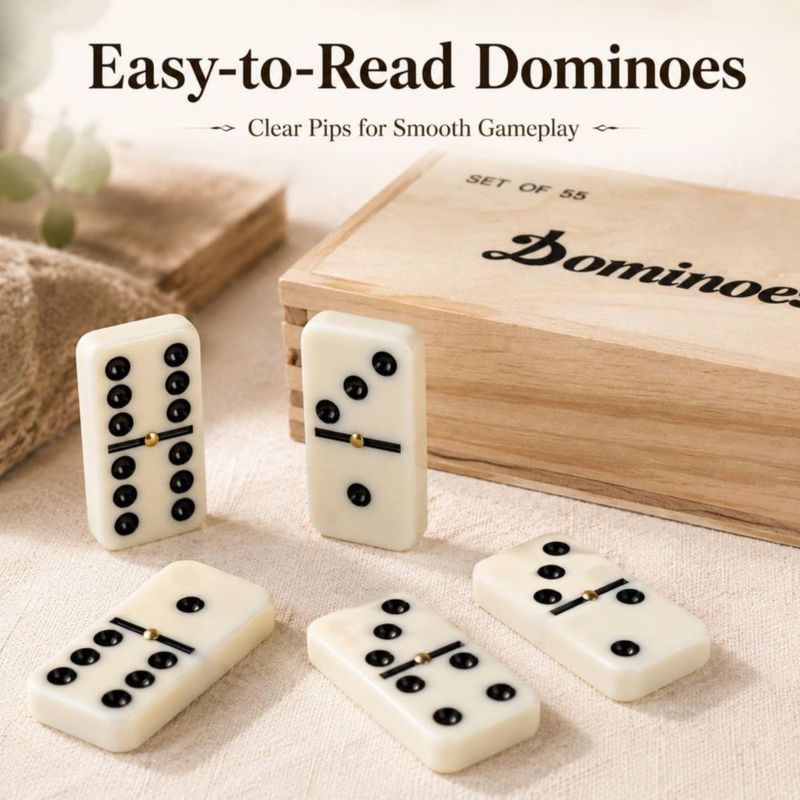 Dominó Smilejoy 55 fichas con caja de madera