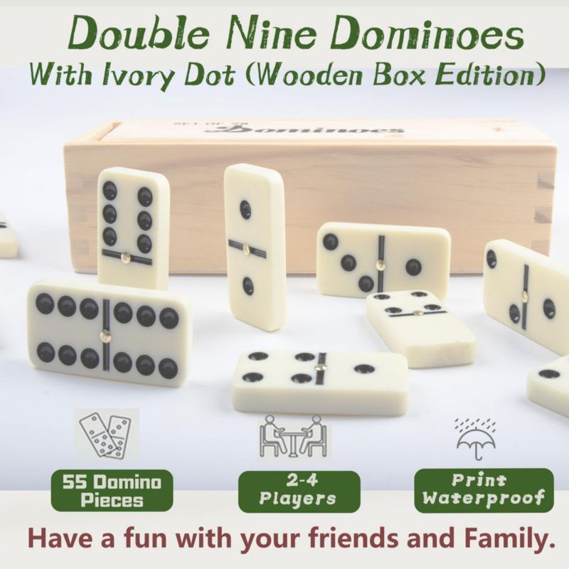 Dominó Smilejoy 55 fichas con caja de madera