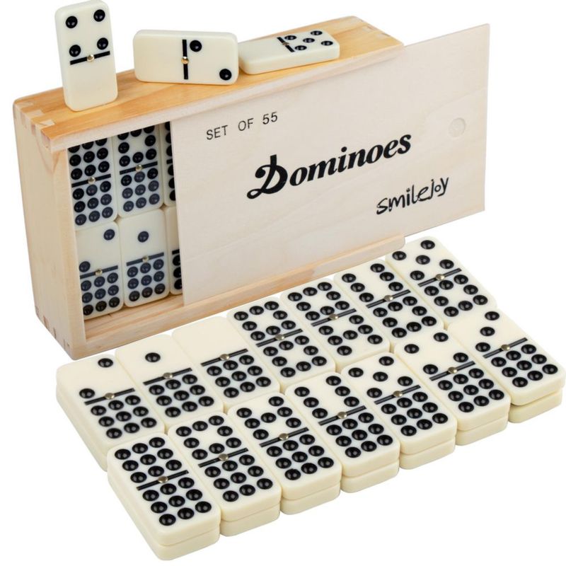 Dominó Smilejoy 55 fichas con caja de madera