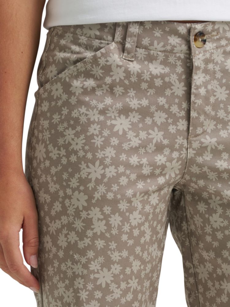 Bermudas Lee 23 cm con estampado floral Mushroom/Stone