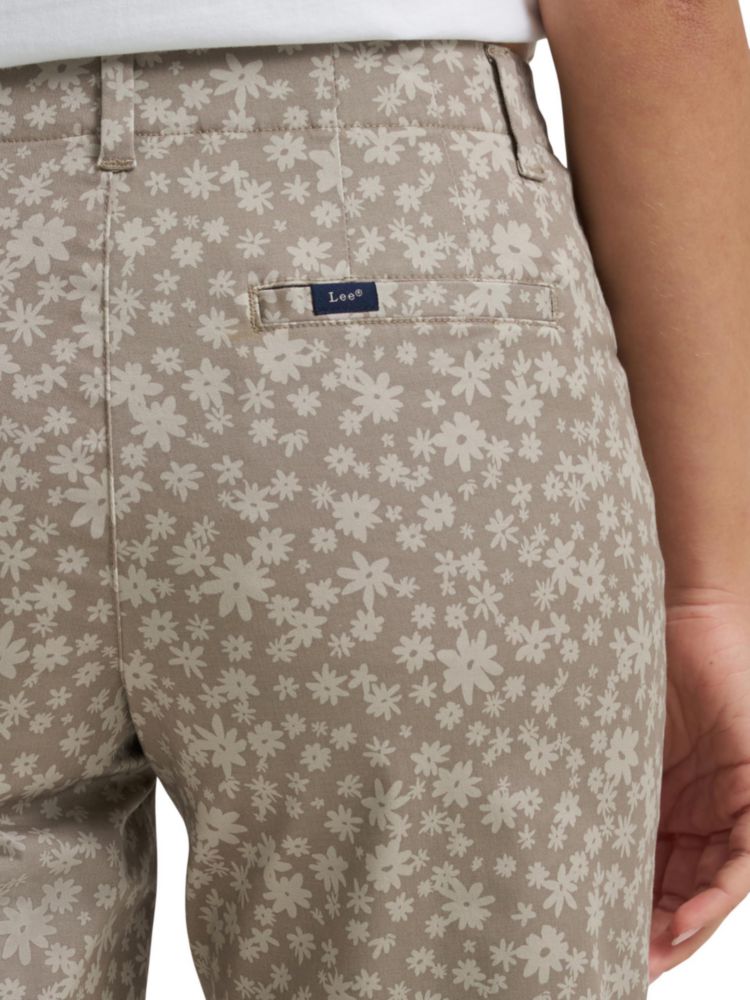 Bermudas Lee 23 cm con estampado floral Mushroom/Stone