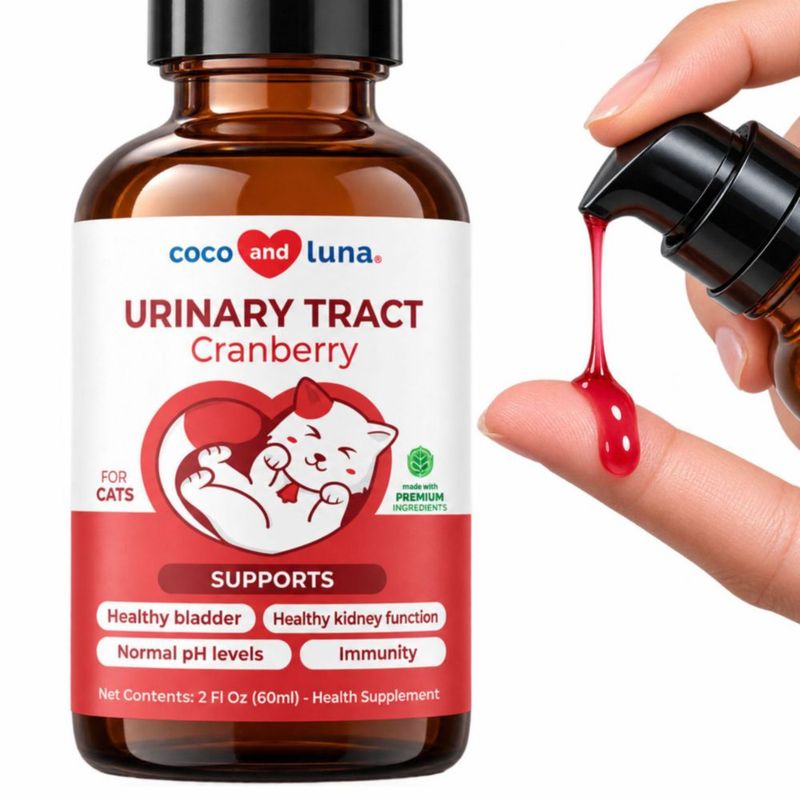 Suplemento para Gatos Coco and Luna 60 ml de Arándano – Salud del Tracto Urinario