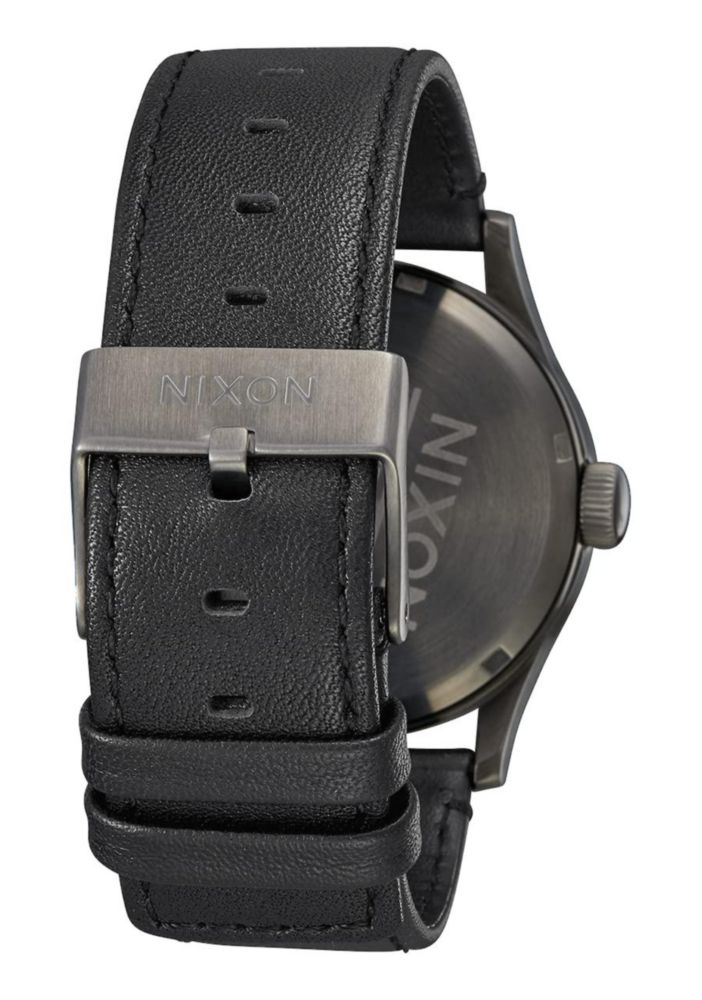 Reloj Nixon A105 Sentry 42 mm Acero Inoxidable con Correa de Cuero