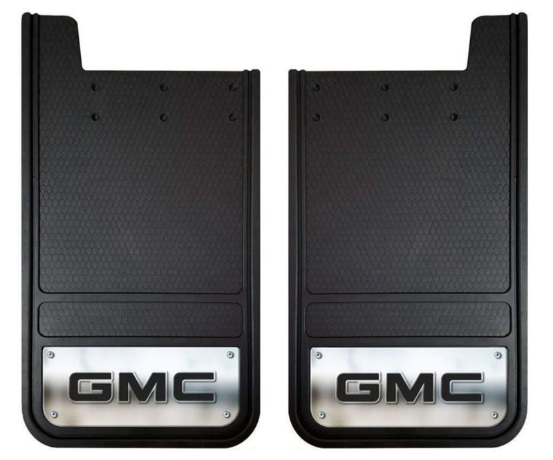 Guardabarros de plástico Plasticolor 30x61 cm negro para camiones GMC Heavy Duty