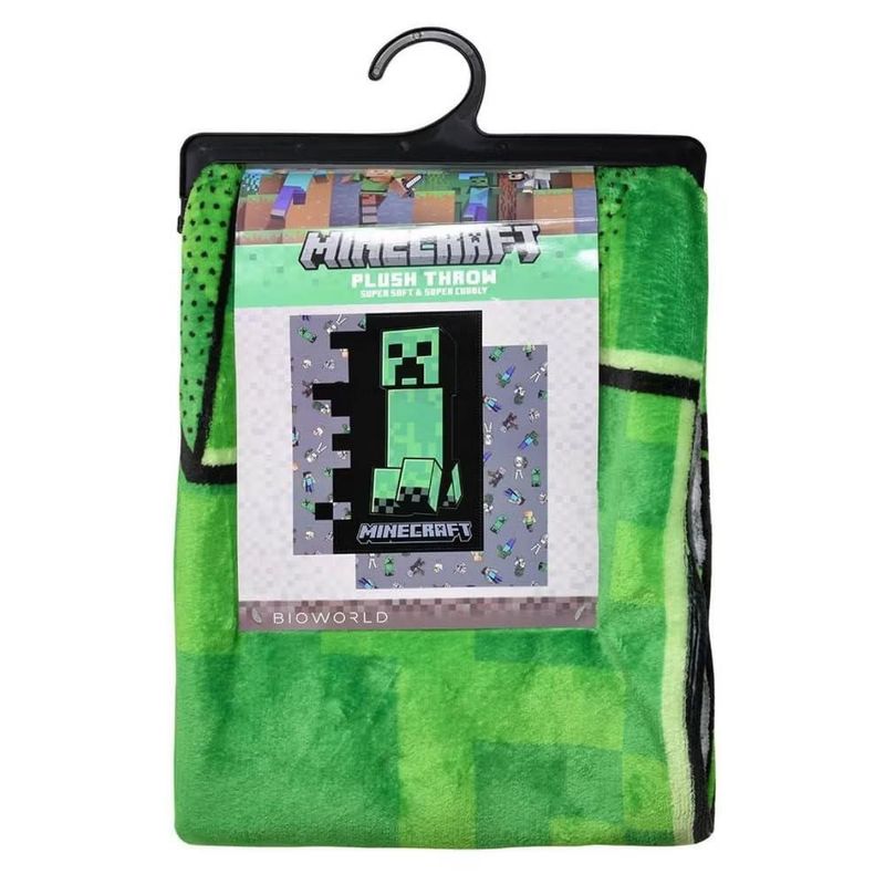 Manta Bioworld 114x152 cm Minecraft Creeper de Forro Polar