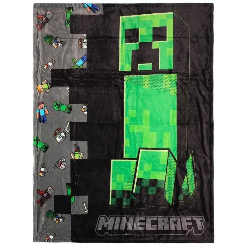 Manta Bioworld 114x152 cm Minecraft Creeper de Forro Polar