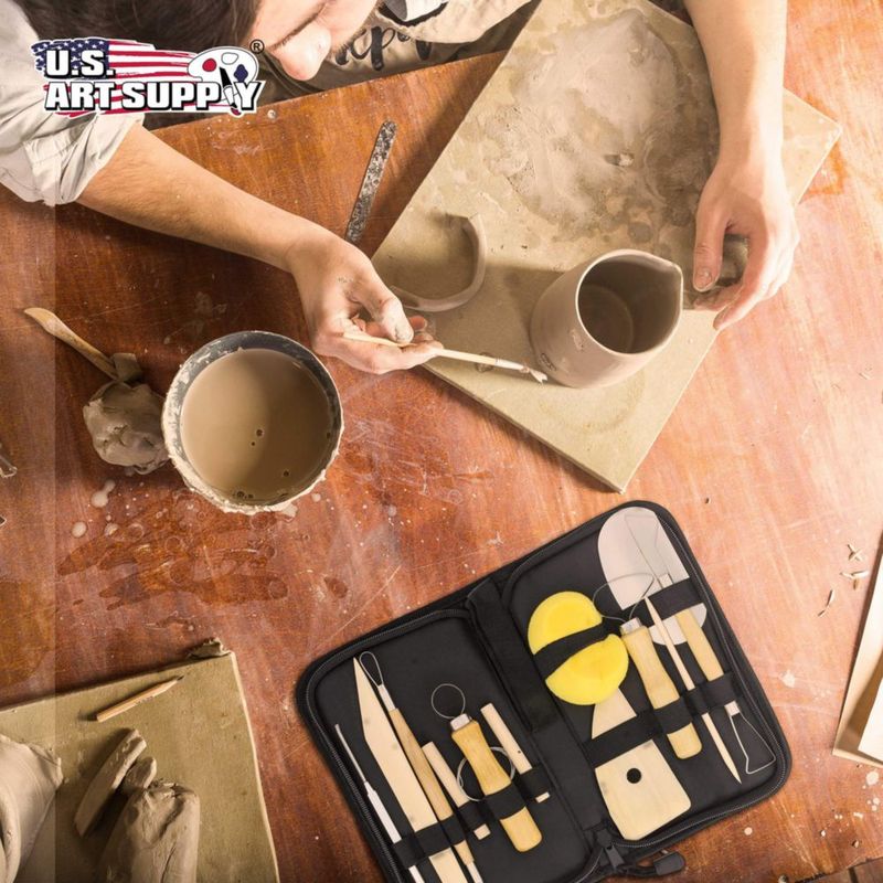 Juego de Herramientas para Arcilla de 12 Piezas - U.S. Art Supply