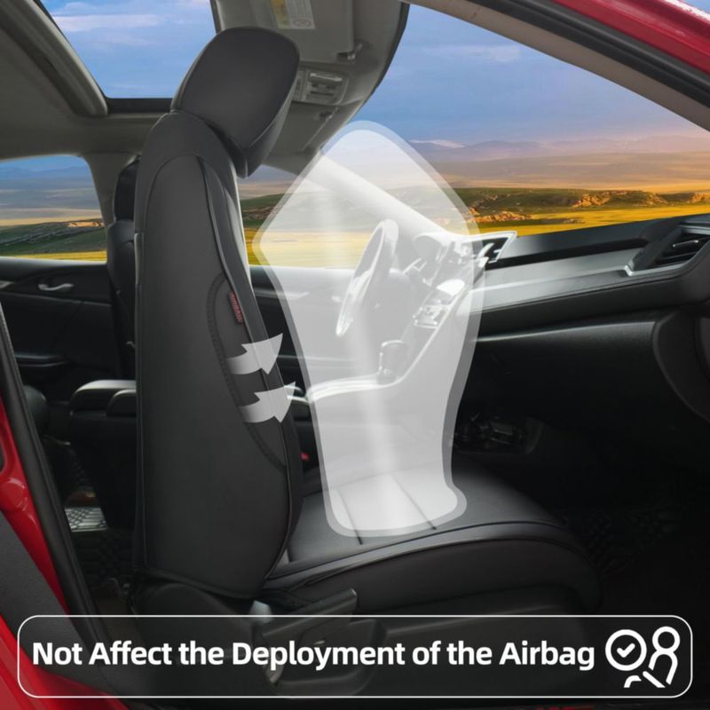 Fundas de asiento Lolcar para Honda Civic 2016-2021 de cuero 5 plazas