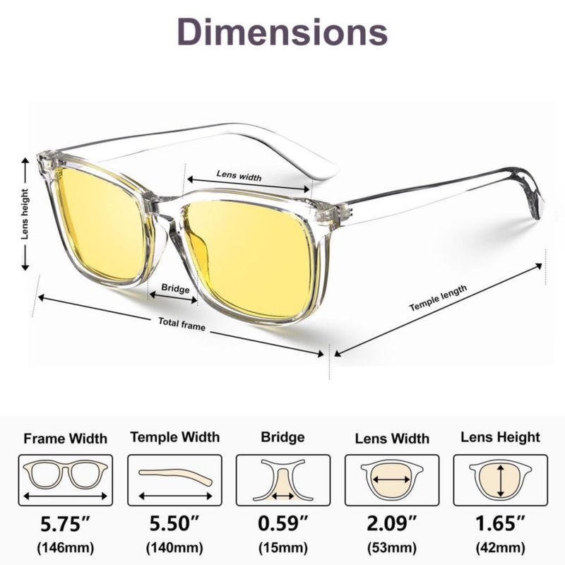 Gafas de conducción VISOONE polarizadas con visión nocturna amarillas