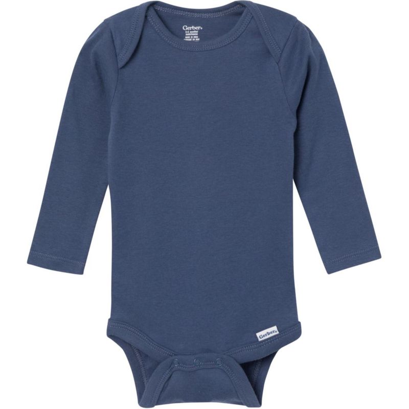 Body Gerber para bebé (6 unidades) 0‑3 meses – Azul