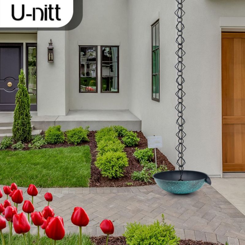 Cuenco de Derrame U-nitt 30 cm Negro para Cadena de Lluvia