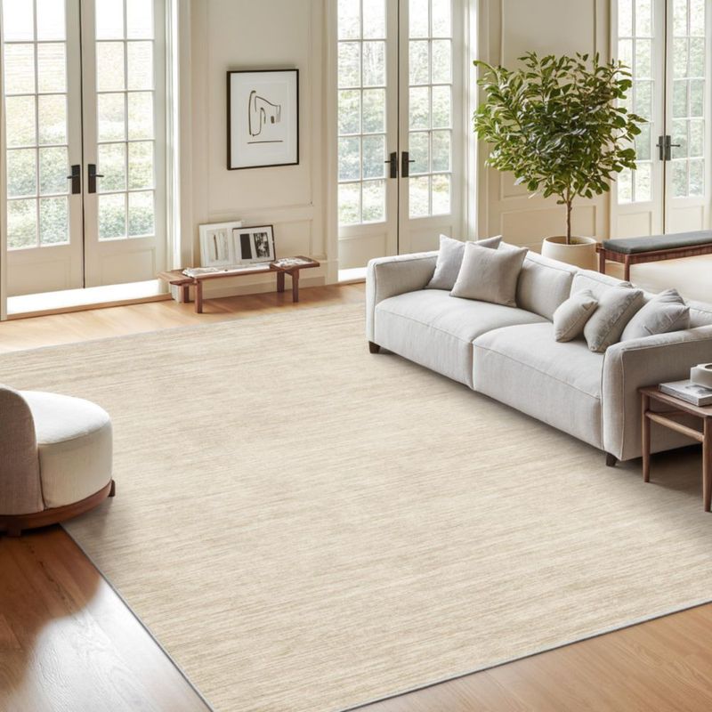 ALFOMBRA Valenrug 152x244 cm Lavable Beige Antideslizante