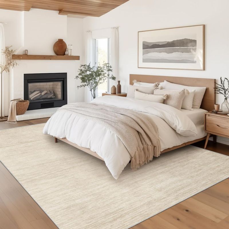 ALFOMBRA Valenrug 152x244 cm Lavable Beige Antideslizante