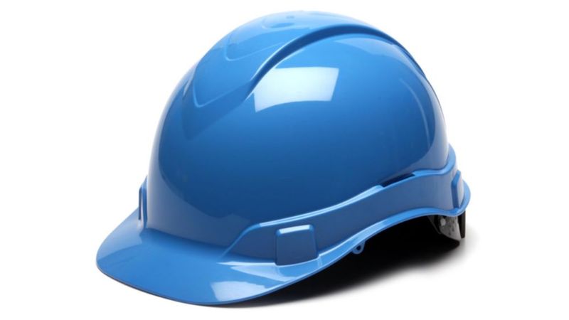 Casco de Seguridad Pyramex Ridgeline Azul Claro de 4 Puntos