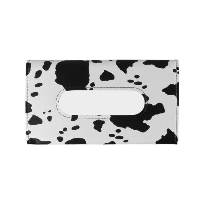 Porta pañuelos para coche Carstuus 23 cm con estampado de vaca – mujer