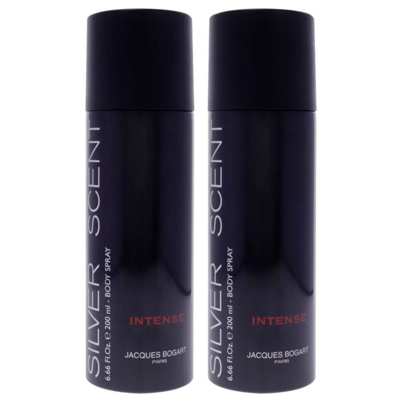 Perfume Jacques Bogart Silver Scent Intense 200 ml para hombre x2