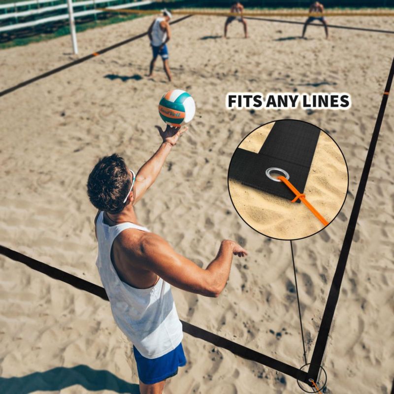 Anclajes de arena para vóleibol SandVoll 15 cm Pack de 4 - Alta resistencia
