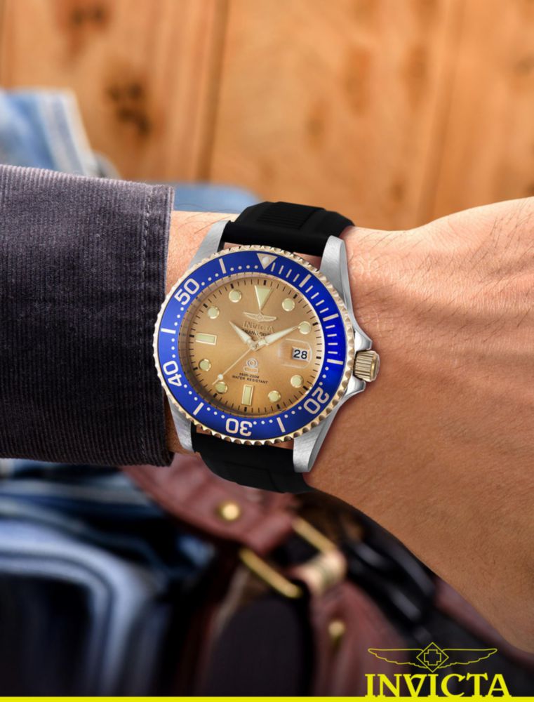 Reloj Invicta Pro Diver 42mm Acero Inoxidable Dorado Cuarzo