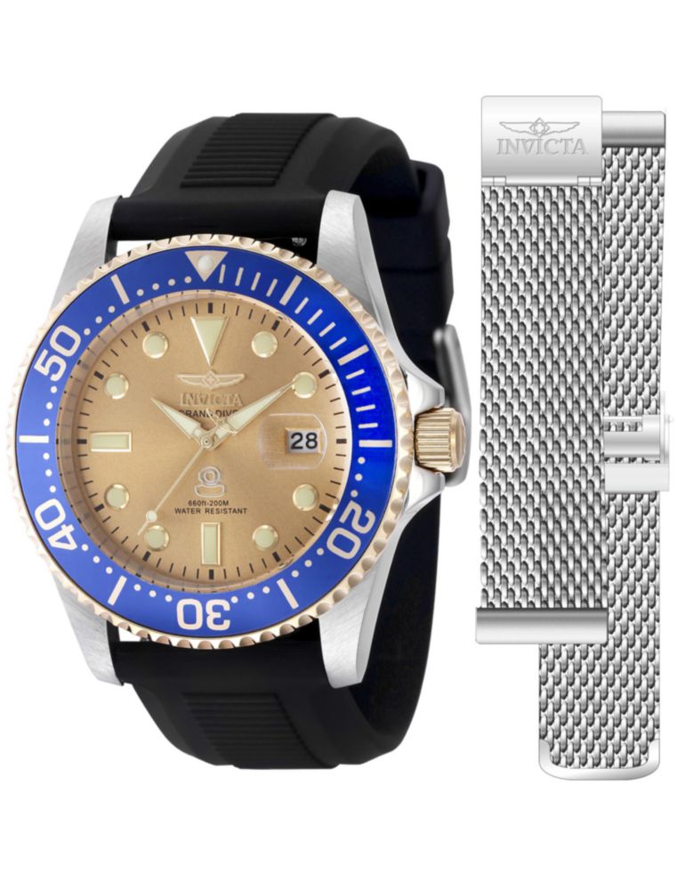 Reloj Invicta Pro Diver 42mm Acero Inoxidable Dorado Cuarzo