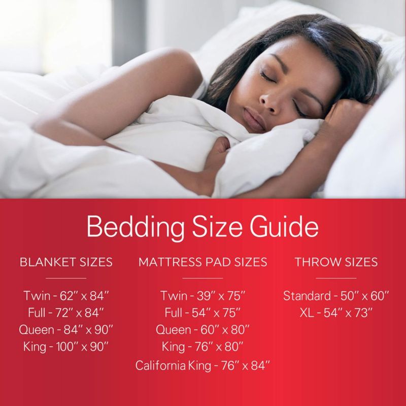 Cubrecolchón eléctrico Sunbeam MSU3GKS 10 niveles de calor – King