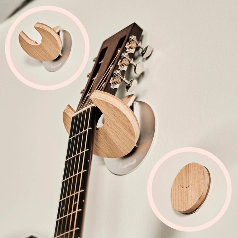 Colgador Plegable para Guitarra Openhagen de Madera de Roble