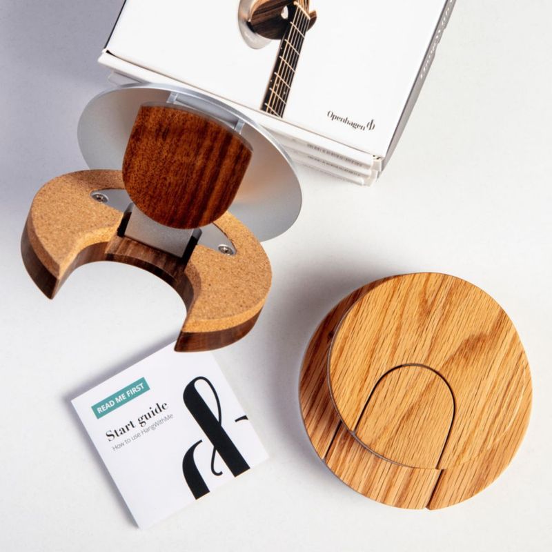Colgador Plegable para Guitarra Openhagen de Madera de Roble