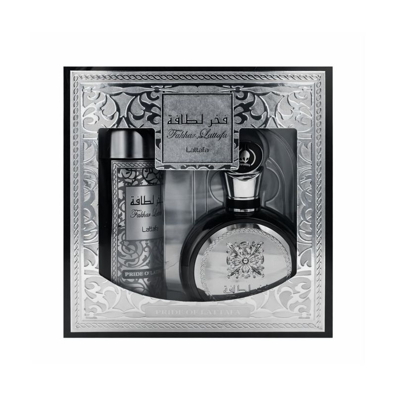 Set de regalo LATTAFA FAKHAR 2 unidades EDP 100 ml más perfume 200 ml