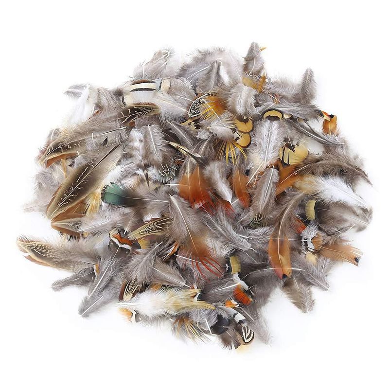 Plumas artesanales Ballinger 180 uds 9 estilos 5‑15 cm