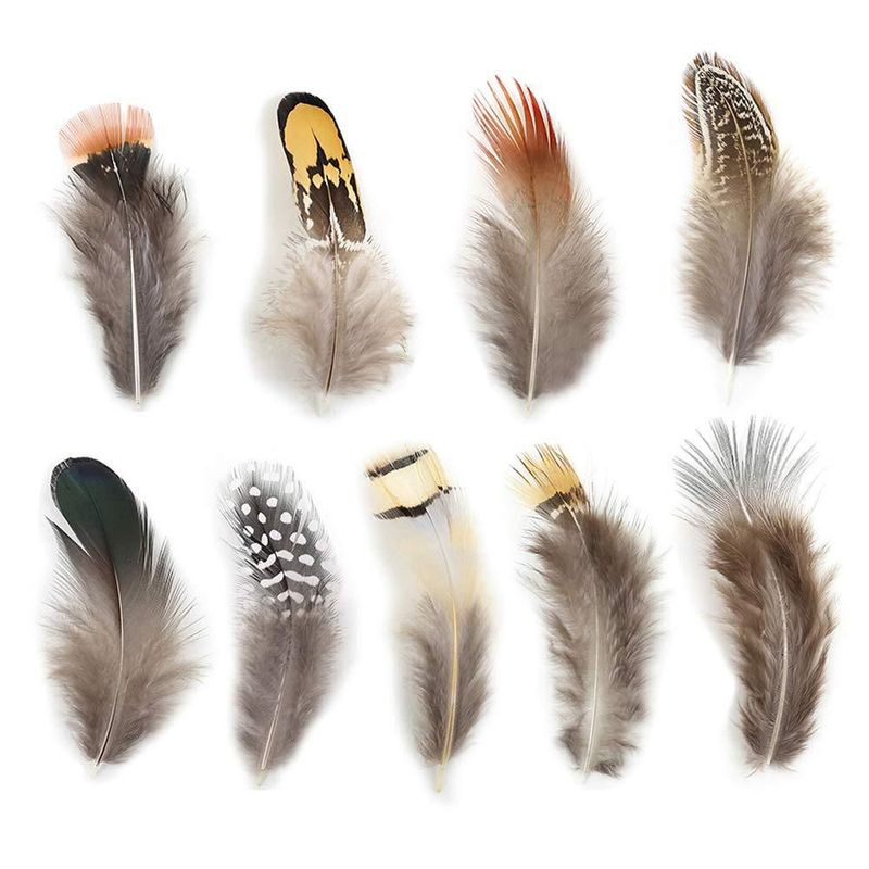 Plumas artesanales Ballinger 180 uds 9 estilos 5‑15 cm