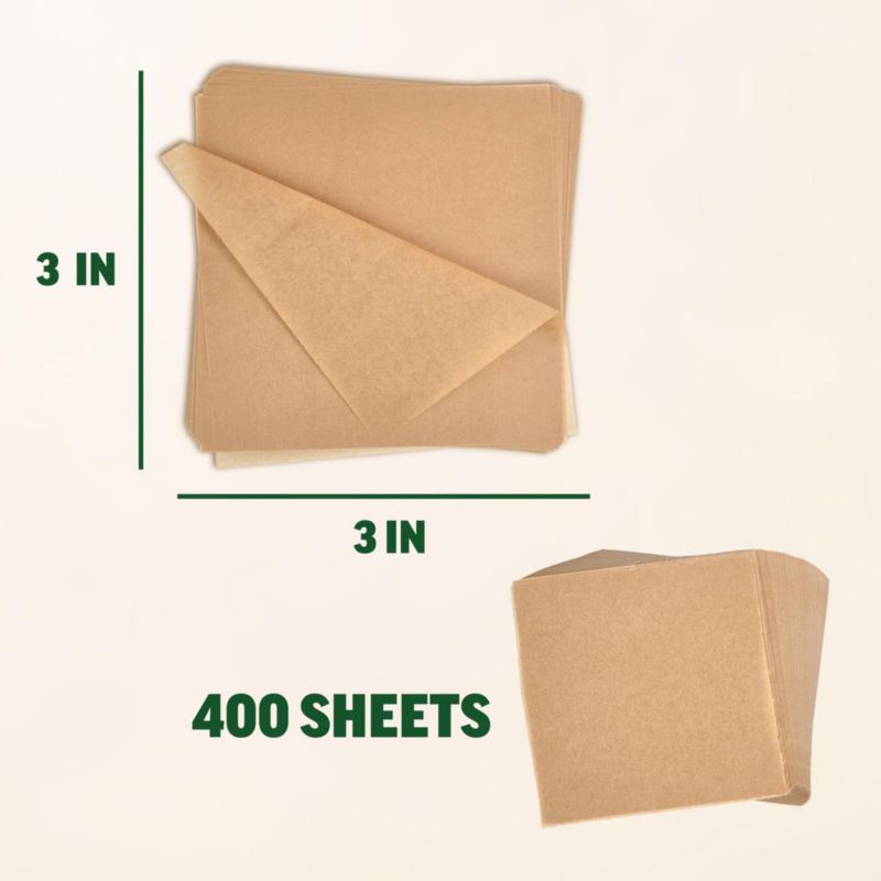 Papel Pergamino Zenlogy 3x3 400 Hojas Sin Blanquear