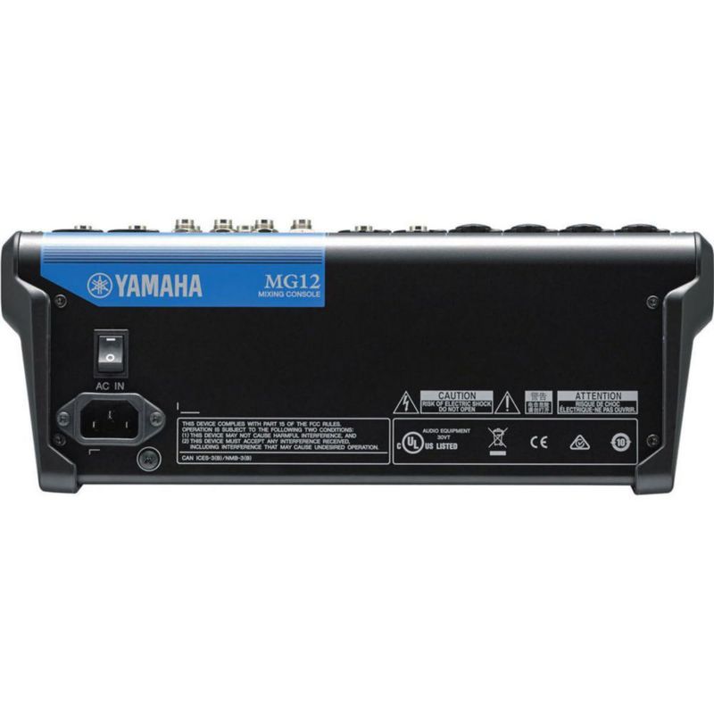 Mezclador analógico Yamaha MG12 de 12 entradas y 4 buses con preamplificadores D-PRE