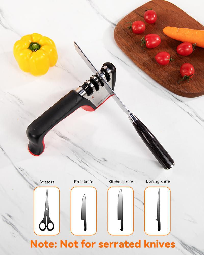 Afilador de Cuchillos y Tijeras Brigii 4 en 1 para Cocina