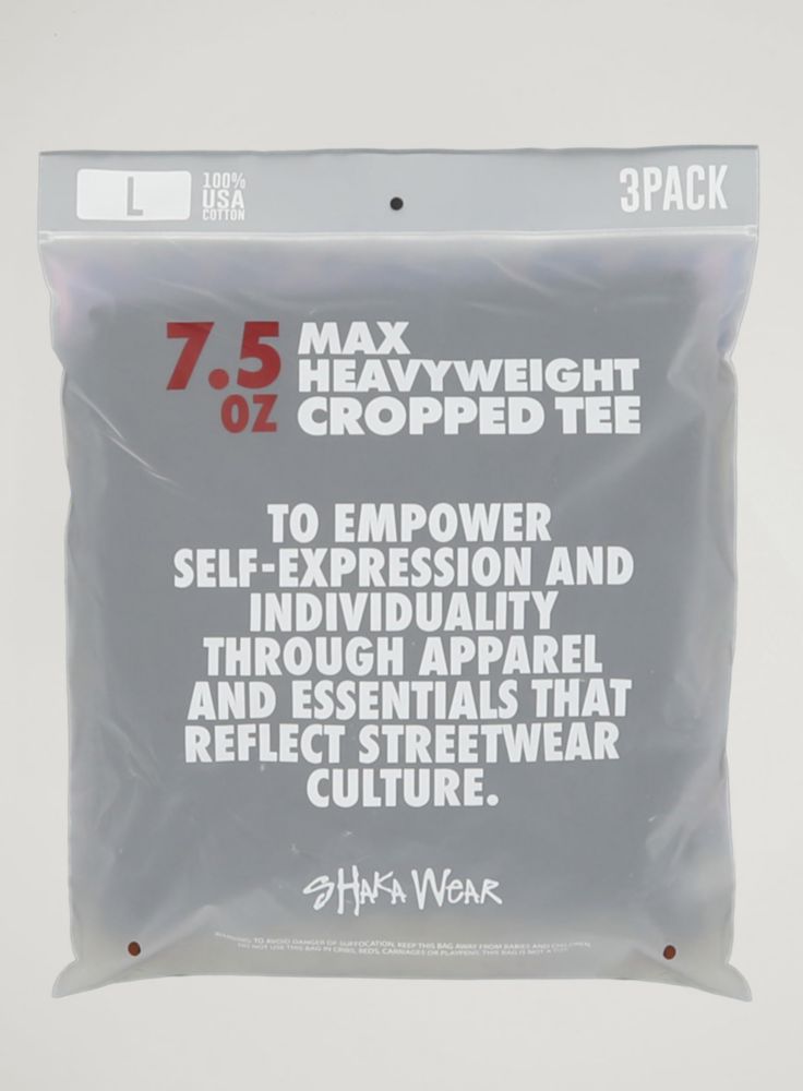 Camiseta Shaka Wear 212 g (Pack de 3)